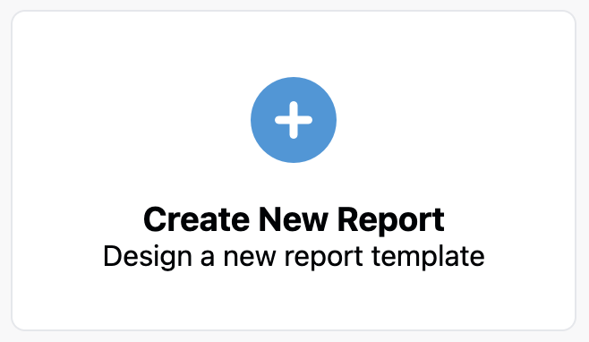 Create New Report