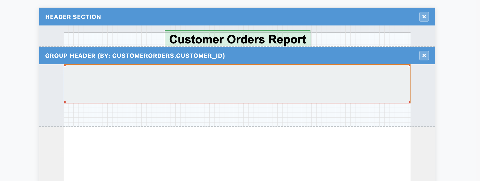 Report withGroup Header